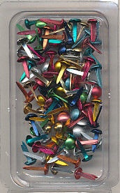 Rayher brads metal kleuren 4 mm 100 stuks 8916149 (Locatie: K2)