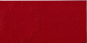 Romak bloemkaart rood zig zag K1 333 23 (Locatie: NN189 )