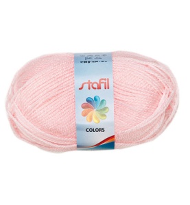 Stafil wol, roze, 50 gram, 133 meter