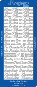 Starform sticker zilver 208 (Locatie: Q158)