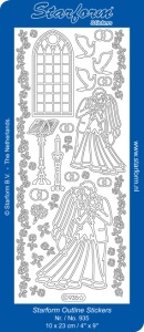 Starform sticker zilver 935 (Locatie: Z035)