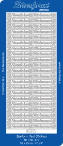 Starform sticker zilver herzlichen glückwunsch 431 (Locatie: L105)