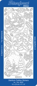Starform sticker zilver kerst 8502 (Locatie: B207)
