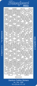 Starform sticker zilver randje 1265 (Locatie: L205)