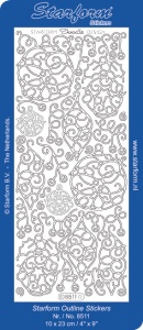 Starform stickervel kerst goud 8511 (Locatie: N65)