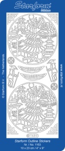 Starform stickervel oosters goud 1163 (Locatie: u065)