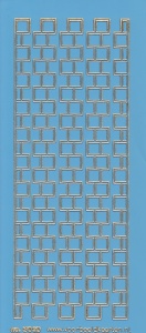 Stickervel blauw/goud nr. 3020 (Locatie: K150)