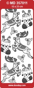 Stickervel goud kerstmis MD357011 (Locatie: e097)
