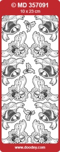 Stickervel goud kerstmis MD357091 (Locatie: e102)