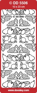 Stickervel zilver fruit DD5506 (Locatie: A214)