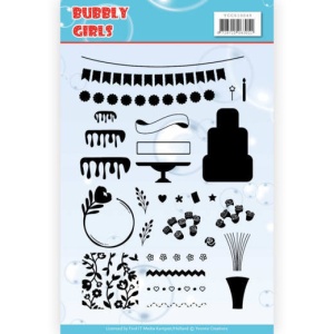 Yvonne Creations Clear Stamp Bubbly Girls YCCS10049 (Locatie: k128)