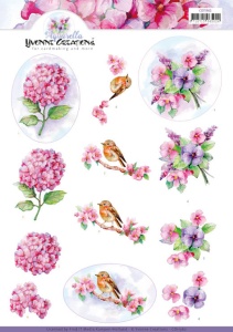 Yvonne Creations knipvel bloemen CD11362 (Locatie: 2577)
