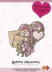 Yvonne Creations Love collection Heart CDST10016 (Locatie: NN267 )