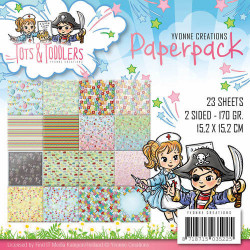 Yvonne Creations, Paperpack, 15.2 x 15.x cm, Tots & Toddlers, YCPP10012