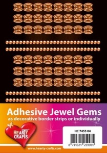 Adhesive Jewel Gems zelfklevende strips geel HC 7455 04 (Locatie: 1F )