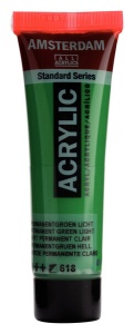 Amsterdam Acrylverf Tube 20 ml Permanentgroen Licht 618