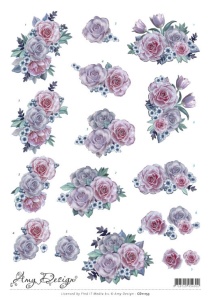Amy Design knipvel bloemen CD11153 (Locatie: 2559)