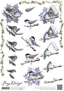 Amy Design knipvel winter vogels CD10582 (Locatie: 0717)