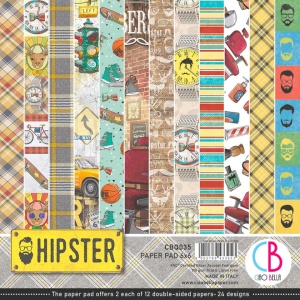 Ciao Bella, Paper Pad, 15x15cm, Hipster, CBQ035