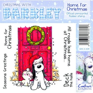 Crafter's Companion rubber stamp Home for Christmas (Locatie: k115)