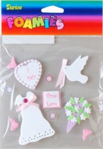 Darice Foam stickers Bruid 1051-02 (Locatie: 1D )
