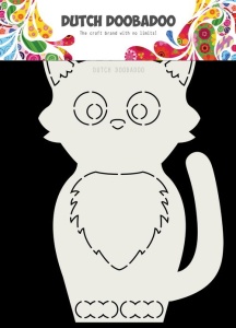Dutch Doobadoo Card Art Kat A5 stencil 470.713.767 (Locatie: 1348)