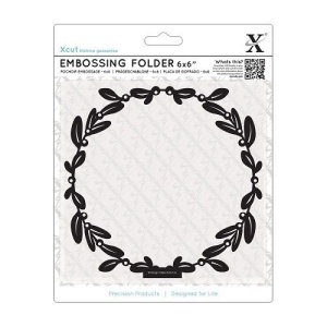 Embossing folder 15x15 cm Mistletoe-krans XCU515919