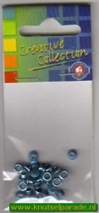 Eyelets metallic blauw 25 stuks nr. 20413/07 (Locatie: 5RC1 )