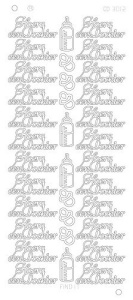 Find It stickervel glanzend zilver dochter CD3012 (Locatie: u230)
