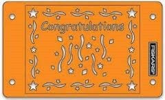 Fiskars Embossing Stencil Set Congratulations 5673 (Locatie: M71)