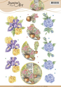 Jeanine's Art knipvel bloemen CD11205 (Locatie: 4607)