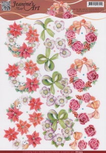 Jeanine's Art knipvel kerstkransen CD10979 (Locatie: 4541)