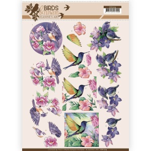 Jeanine's Art knipvel vogels en bloemen CD11219 (Locatie: 4632)