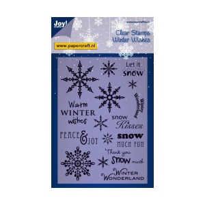 Joy! Crafts Clear Stamps Winter Wishes 6410/0104 (Locatie: E325)