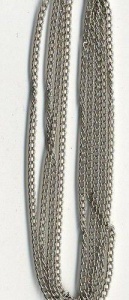 Ketting fijn zilverkleur 1,9 mm 1 mtr. 11809-9401 (Locatie: K3)