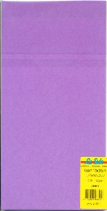 Le Suh kaarten 13x26cm linnenstructuur paars 10 stuks 415577