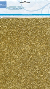 Marianne Design Glitterpapier A5 goud 5 vel CA3121 (Locatie: s1)