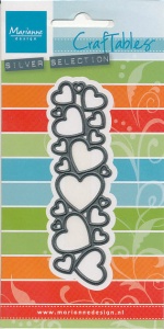 Marianne Design snij- en embosmal Hearts CR1322 (Locatie: Q049)