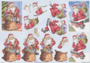 Mireille knipvel kerstman X105 (Locatie: 2763)