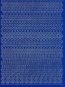 Multi dots sticker holografisch blauw (Locatie: 0201)