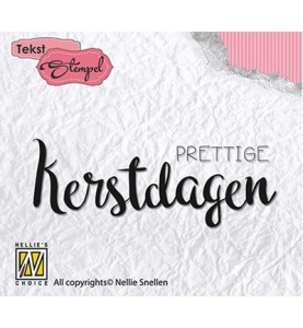 Nellie Snellen Clear stamp Prettige Kerstdagen DTCS014 (Locatie: NN235)