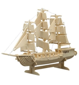 Pebaro houten bouwset zeilschip PB0869