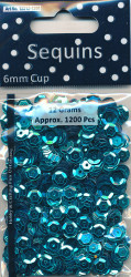 Sequins Regular Turquoise Cup 12212 1208 (Locatie: 1d )