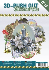 Stansboek Christmas Time, 24 afbeeldingen en 8 designpapier, 3DPO10010 (Locatie: 2327)