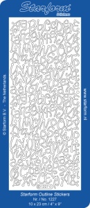 Starform sticker goud letters 1227 (Locatie: S130)