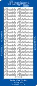 Starform sticker schwarz Herzliche Anteilnahme 420 (Locatie: L251)