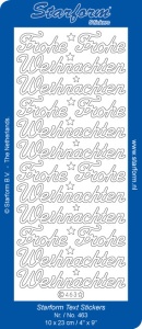 Starform sticker zilver kerst 463 (Locatie: G344)
