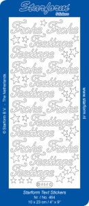 Starform sticker zilver kerst 464 (Locatie: G342)