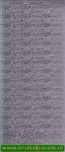 Starform sticker zilver menu 150 (Locatie: T152)