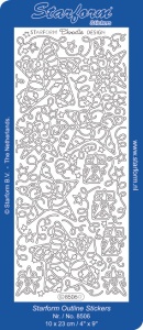 Starform stickervel kerst goud 8506 (Locatie: H182)